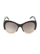 Pomellato 48mm Oversized Cat Eye Sunglasses