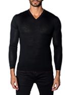 Jared Lang Trim-fit V-neck Lightweight Sweater