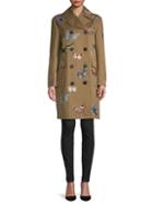 Valentino Butterfly Double-breasted Trench Coat