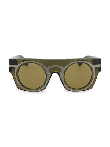Christopher Kane 44mm Flat Top Sunglasses