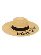 Marcus Adler Bride To Be Embroidered Sun Hat