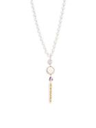 Mary Louise Designs 6mm White Freshwater Pearl & Mother-of-pearl Pendant Necklace