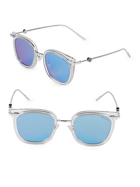 Moncler 47mm Square Sunglasses