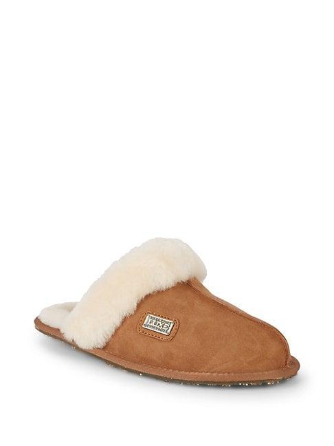 Australia Luxe Collective Shearling & Suede Slippers