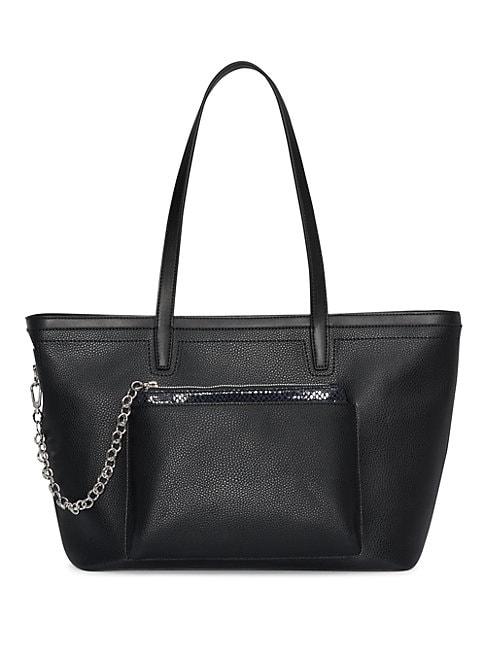 Calvin Klein Beverly Faux-leather Tote With Pouch