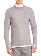 Vince Double Layer Crewneck Sweater