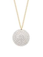 Gurhan 24k Yellow Gold & Diamond Circle Pendant Necklace