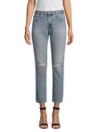 Ag Jeans Isabelle High-rise Straight-leg Crop Jeans
