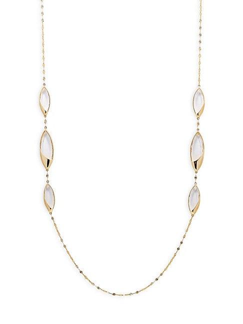 Lana Jewelry Jetset 14k Yellow Gold & Crystal Necklace