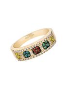 Le Vian Exotics Multi-color Diamond And 14k Honey Gold Ring