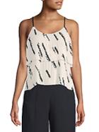 J.o.a. Graphic Tiered Top