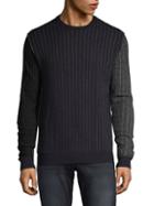 French Connection Striped Wool-blend Sweater