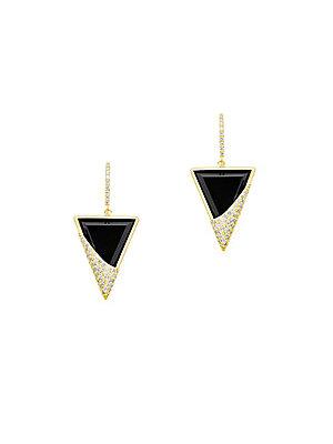 Lana Jewelry Flawless 14k Yellow Gold Triangular Drop Earrings