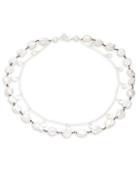 Alanna Bess 13mm White Baroque Pearl And Sterling Silver Collar Necklace