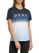 Dkny Sport Dip-dye Logo T-shirt