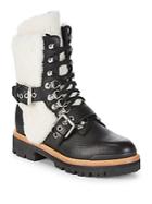Sigerson Morrison Iris Leather Shearling Mountain Boots