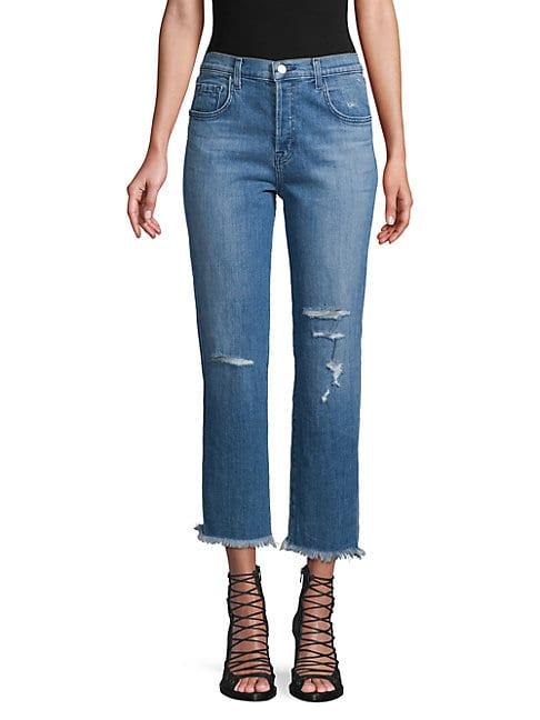 J Brand Wynne High-rise Cropped Jeans