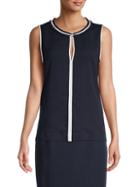 Tommy Hilfiger Front-keyhole Sleeveless Top