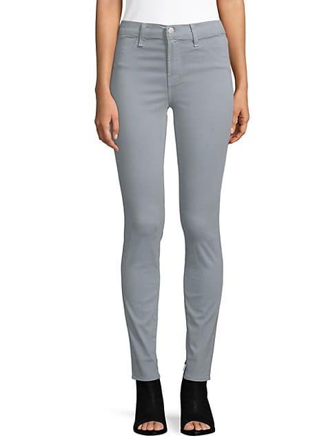 J Brand Mid-rise Luxe Sateen Super Skinny Jeans