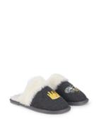 Saks Fifth Avenue Queen Bee Faux Fur Lined Slippers