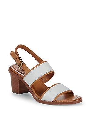 Frye Brielle Overlay Leather Slingback Sandals