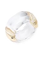 Alexis Bittar Lucite Clear Bangle