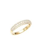 Effy 14k Yellow Gold Half Diamond Eternity Ring