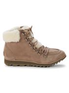 Sorel Harlow Sherpa-trimmed Leather Booties