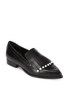Renvy Yansy Point Toe Leather Loafers
