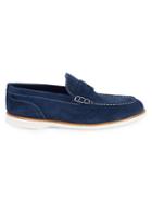 Canali Textured Suede Loafers