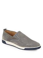 Cole Haan Quincy Perforated Suede Slip-on Sneakers