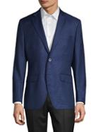 Saks Fifth Avenue Made In Italy Classic-fit Textured Wool & Silk-blend Sportcoat