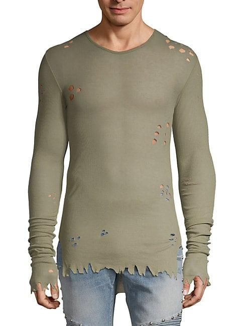 Balmain Distressed Cotton Top