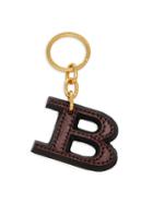 Burberry Leather Logo Keychain