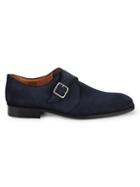 Saks Fifth Avenue Made In Italy Suede Monk-strap Shoes