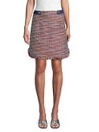 Laundry By Shelli Segal Frayed-trimmed Skirt