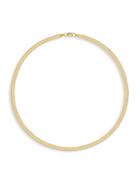 Gabi Rielle Herringbone 22k Goldplated Necklace