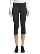Marc New York Performance Mixed-media Cropped Leggings