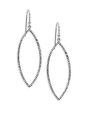 Bavna Sterling Silver & Diamond Drop Earrings