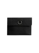 Burberry Patton D-ring Leather Clutch