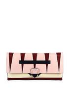 Valentino Paneled Leather Clutch