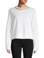Alice + Olivia Cropped Wool Sweater