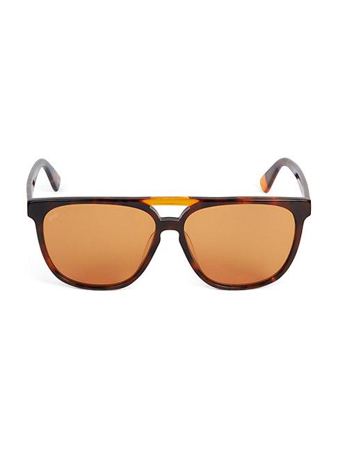 Web 59mm Square Aviator Sunglasses