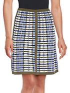M Missoni Oval Jacquard-knit A-line Skirt