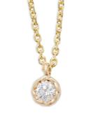 Kc Designs Diamonds & 14k Yellow Gold Solitaire Necklace