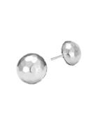 John Hardy Classic Chain Sterling Silver Hammered Stud Earrings