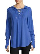 Nanette Lepore Lace-up Hooded Shirt