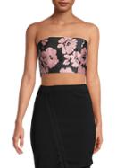 Milly Floral-print Cropped Top