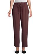 Eileen Fisher Paperbag-waist Drawstring Ankle Pants