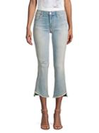 J Brand Selena Mid-rise Cropped Frayed Hem Jeans